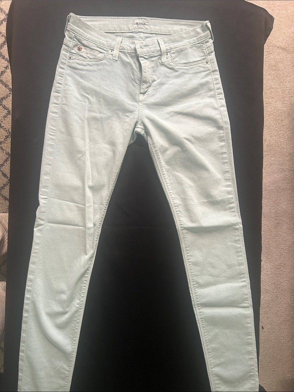 Hudson Jeans Mint Green Skinny Jeans - Picture 3 of 6